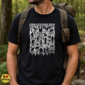 Cryptozoology Chart Bigfoot Mothman Wendigo Chupacabra Dogman Cryptid Shirt