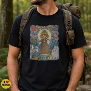 Cute Girl Cryptid Hunter Bigfoot Mothman Ghost Kawaii Paranormal T-Shirt 6 Cute Girl Cryptid Hunter Bigfoot Mothman Ghost Kawaii Paranormal Shirt