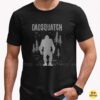 Dadsquatch Bigfoot Dad Forest Silhouette Funny Shirt
