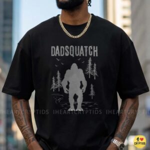 Dadsquatch Bigfoot Dad Forest Silhouette Funny Shirt