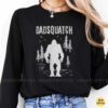 Dadsquatch Bigfoot Dad Forest Silhouette Funny Shirt