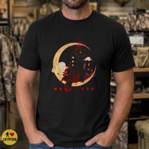 Dark Kitsune Fox Spirit Crescent Moon Gothic Yokai T-Shirt 5 Dark Kitsune Fox Spirit Crescent Moon Gothic Yokai Shirt