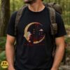 Dark Kitsune Fox Spirit Crescent Moon Gothic Yokai Shirt