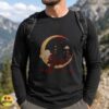 Dark Kitsune Fox Spirit Crescent Moon Gothic Yokai Shirt