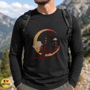 Dark Kitsune Fox Spirit Crescent Moon Gothic Yokai T-Shirt 7 Dark Kitsune Fox Spirit Crescent Moon Gothic Yokai Shirt