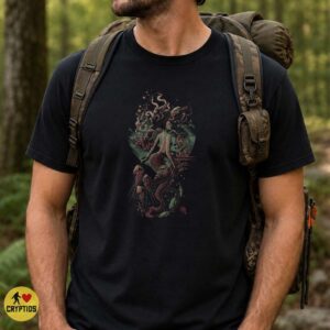 Dark Mermaid Underwater Fantasy Art Nouveau Jellyfish Ocean Shirt