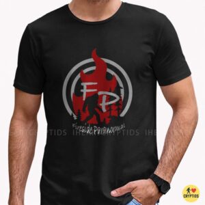 Fireside Paranormal Bigfoot Forest Fire Paranormal Investigation Shirt
