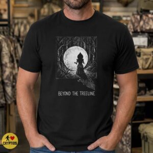 Flatwoods Monster Beyond the Treeline Forest Dark Cryptid Art Shirt
