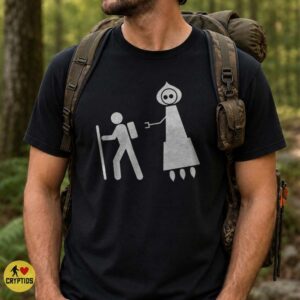 Flatwoods Monster Hiker Warning Sign Funny Shirt