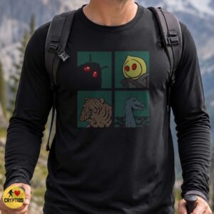 Flatwoods Monster Squonk Loch Ness Cryptid Four Panel Comic Meme Shirt