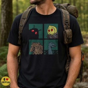 Flatwoods Monster Squonk Loch Ness Cryptid Four Panel Comic Meme Shirt