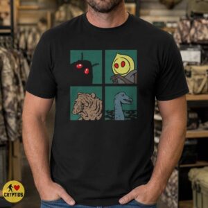 Flatwoods Monster Squonk Loch Ness Cryptid Four Panel Comic Meme Shirt