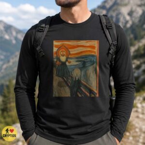 Flatwoods Monster The Scream Munch Art Parody Funny Shirt