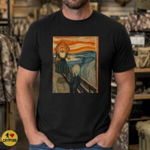 Flatwoods Monster The Scream Munch Art Parody Funny Shirt