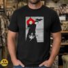 Flatwoods Monster UFO Woodcut Style Cryptid Shirt