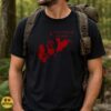 Flatwoods Monster West Virginia Japanese Katakana Red Black Cryptid Shirt