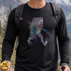 Floral Frog Cottagecore Mushroom Botanical Psychedelic Toad Art Shirt