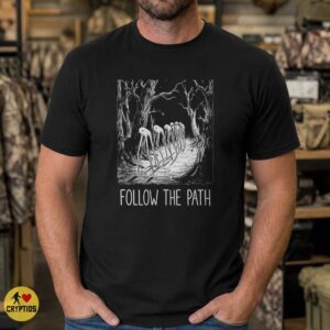 Follow The Path Fresno Nightcrawlers Creepy Forest Cryptid Shirt