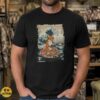 Fox Gamer Sushi Great Wave Hokusai Japanese Woodblock Funny Shirt
