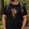 Fox Mask Woman Kitsune Spirit Japanese Yokai Shirt