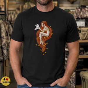 Fox Mask Woman Kitsune Spirit Japanese Yokai Shirt