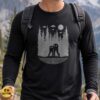Fresno Nightcrawler Couple UFO Forest Full Moon Paranormal Night Shirt