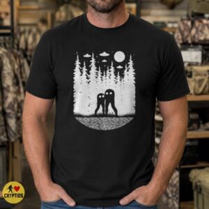 Fresno Nightcrawler Couple UFO Forest Full Moon Paranormal Night T-Shirt 7 Fresno Nightcrawler Couple UFO Forest Full Moon Paranormal Night Shirt