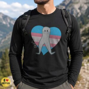 Fresno Nightcrawler Trans Pride Flag Cute Cryptid LGBT Shirt