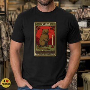 Gef the Talking Mongoose Cryptid Tarot Card Isle of Man Shirt