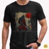 Gorilla Samurai Warrior Red Armor Katana Japanese Sunset Funny Shirt