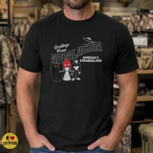 Greetings From Appalachia Flatwoods Monster Mothman Bigfoot Cryptid Shirt