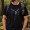 Hannibal Lecter Antler Dark Portrait Moth Blood Splatter Fan Art T-Shirt 7 Hannibal Lecter Antler Dark Portrait Moth Blood Splatter Fan Art Shirt