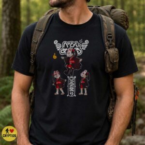 Hebi Musume Snake Girl Kitsune Mask Japanese Yokai Shirt