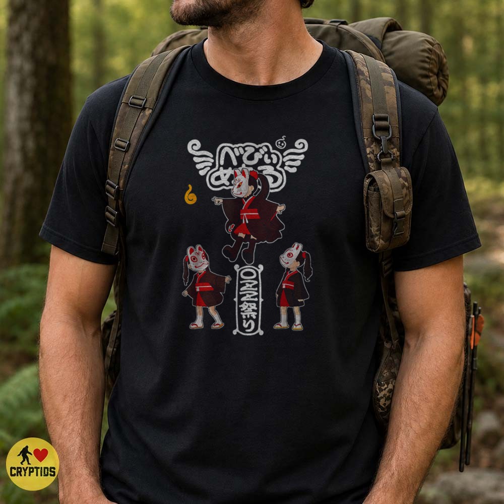 Hebi Musume Snake Girl Kitsune Mask Japanese Yokai T-Shirt 4 Hebi Musume Snake Girl Kitsune Mask Japanese Yokai Shirt