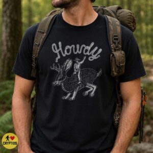 Howdy Jackalope Cowboy Rodeo Lasso Western Cryptid Shirt