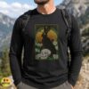 Jackalope Dark Art Nouveau Skull Floral Gothic Cryptid Shirt