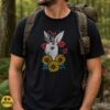 Jackalope Floral Western Cryptid Rabbit Antlers Wildflower Art Shirt