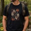 Jackalope Halloween Yin Yang Pumpkin Mushroom Spooky Shirt