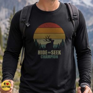 Jackalope Hide and Seek Champion Retro Sunset Shirt