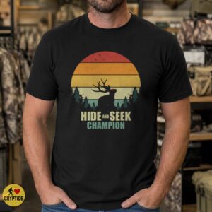 Jackalope Hide and Seek Champion Retro Sunset Shirt
