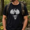 Jackalope Silhouette Full Moon Forest Lake Reflection Cryptid Nature Shirt