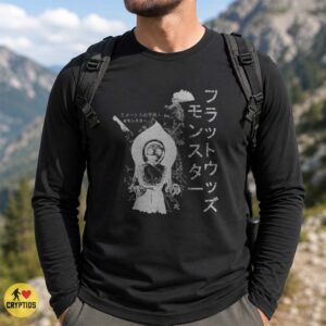 Japanese Flatwoods Monster Retro Alien Cryptid Poster Shirt