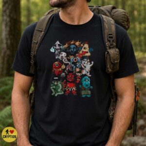 Japanese Yokai Oni Kappa Kasa-Obake Nekomata Folklore Monster Kawaii Shirt
