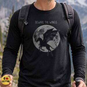 Jersey Devil Beware the Wings Full Moon Silhouette New Jersey Cryptid T-Shirt 6 Jersey Devil Beware the Wings Full Moon Silhouette New Jersey Cryptid Shirt