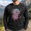 Kawaii Nine Tailed Axolotl Kitsune Japanese Yokai Shirt