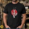 Kitsune Fox Mask Broken Katana Sakura Red Sun Japanese T-Shirt 9 Kitsune Fox Mask Broken Katana Sakura Red Sun Japanese Shirt