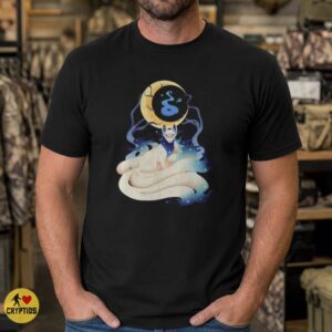 Kitsune Fox Mask Crescent Moon Tails Night Sky Celestial Japanese Art T-Shirt 6 Kitsune Fox Mask Crescent Moon Tails Night Sky Celestial Japanese Art Shirt