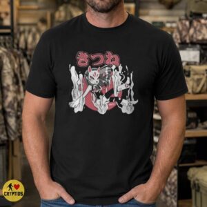 Kitsune Fox Mask Japanese Streetwear Yokai T-Shirt 7 Kitsune Fox Mask Japanese Streetwear Yokai Shirt
