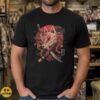 Kitsune Fox Mask Katana Crossed Swords Red Moon Japanese Art T-Shirt 7 Kitsune Fox Mask Katana Crossed Swords Red Moon Japanese Art Shirt