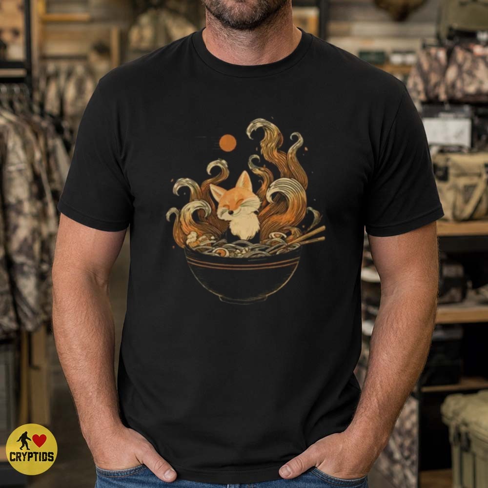 Kitsune Fox Spirit Ramen Bowl Japanese Folklore Aesthetic T-Shirt 4 Kitsune Fox Spirit Ramen Bowl Japanese Folklore Aesthetic Shirt